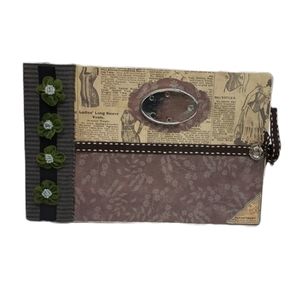 Cute vintage looking photo book with ties